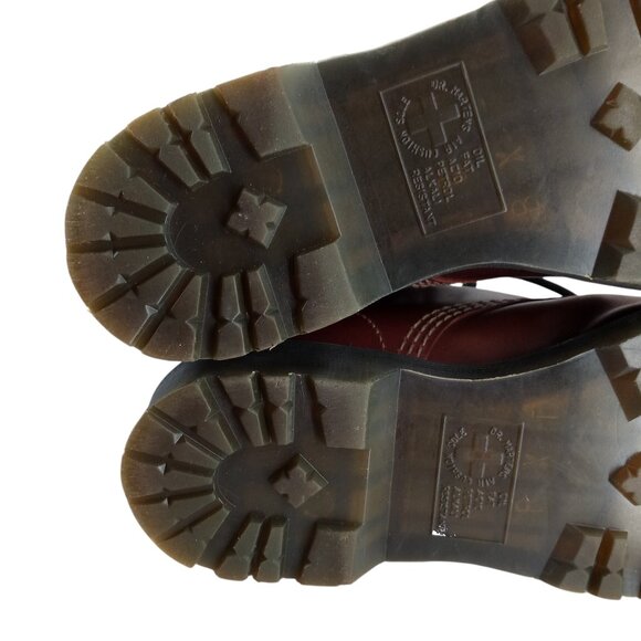 Dr Martens 1460 Serena Smooth Leather Combat Boots Size 39 US 8 Custom OOAK Sun - Picture 10 of 13